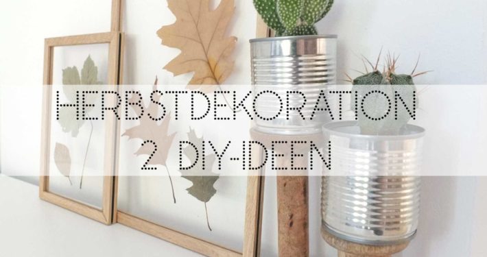 Wohngoldstück_DIY Herbstdekoration Blätter in Moebe Bilderrahmen und mit Holzklammer