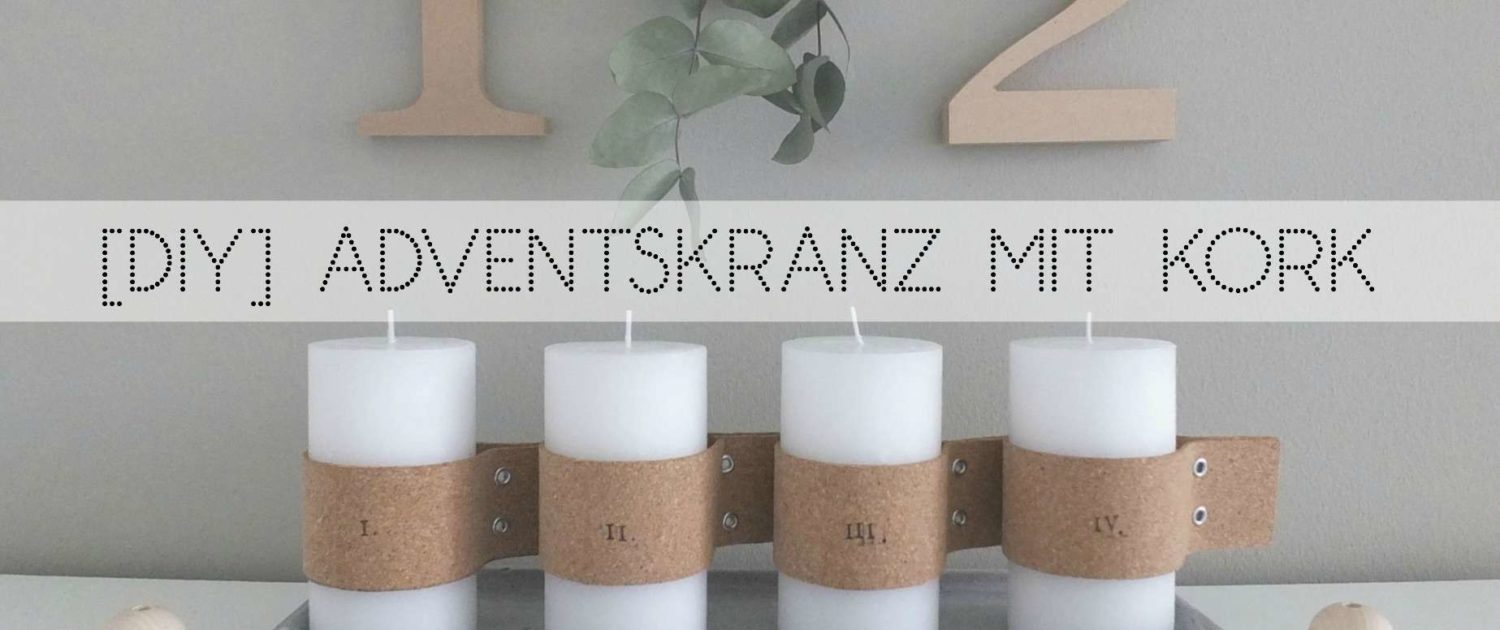 Wohngoldstück_DIY Adventskranz mit Kork