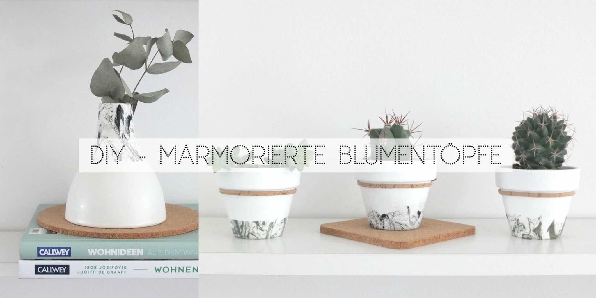 Wohngoldstück_DIY Marmor Effekt für eure Blumentöpfe