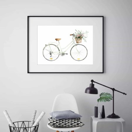 Wohngoldstück_Kunstdruck Leo la Douce Bicycle Love