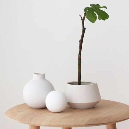 Wohngoldstück_Vase 8cm Weiß Cooee Design
