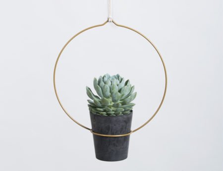 Wohngoldstück_Plant Hanger Circula Gold Draad Zaken