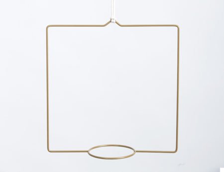 Wohngoldstück_Plant Hanger Quadra Gold Draad Zaken