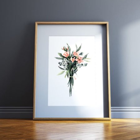 Wohngoldstueck_Kunstdruck Leo la Douce Flower Bouquet