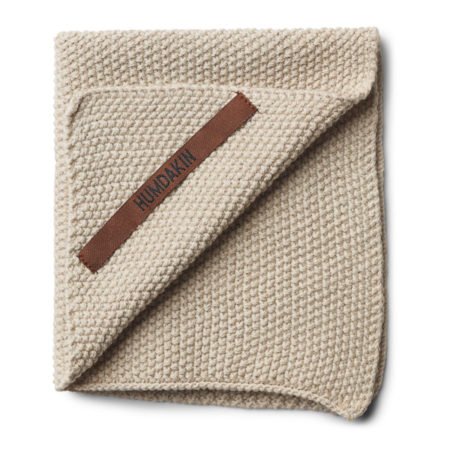 Wohngoldstueck_Humdakin Dishcloth Knitted Light Stone