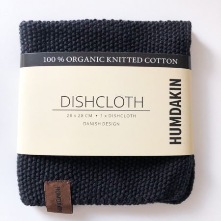 Wohngoldstueck_Humdakin Dishcloth Knitted Coal