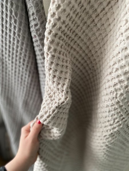 Wohngoldstueck_Humdakin Bath Towel Waffle Light Stone
