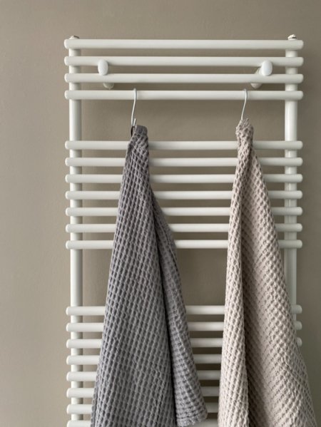 Wohngoldstueck_Humdakin Bath Towel Waffle Light Stone