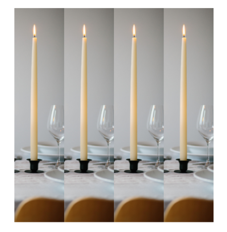 Wohngoldstueck_Kunstindustrien Slim Kerzen Ivory