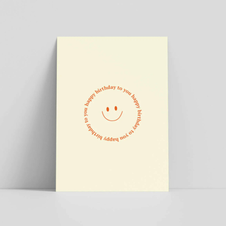 Wohngoldstueck_Studio Liv_Postkarte Happy Birthday Smileys