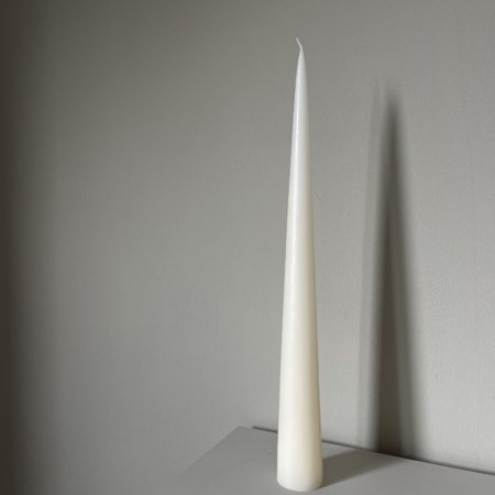 Wohngoldstueck_Kunstindustrien Kerze Decoration Candle 40cm Off White