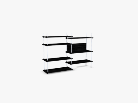 Wohngoldstueck_Regal Moebe_S.115.2.A_mit Backplate_Black Stainless Steel
